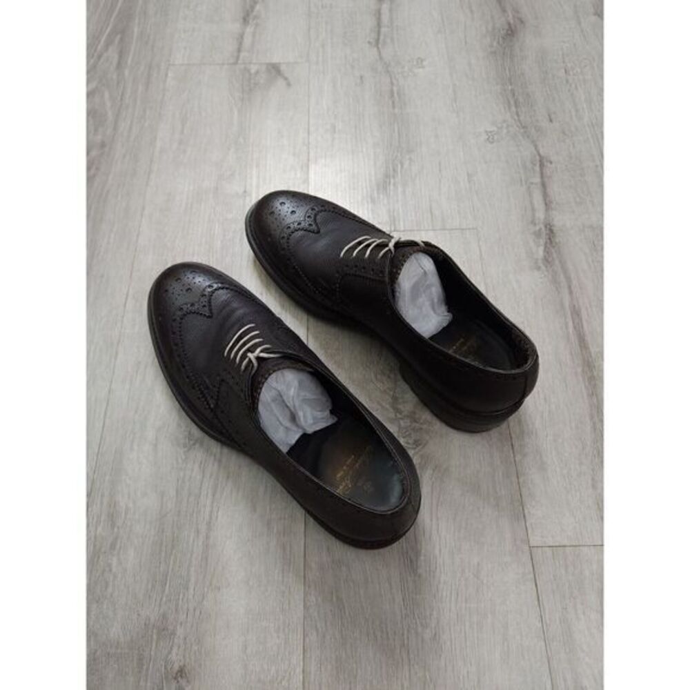 Brooks Brothers Wingtip Leather Lace Up Dress‎ Shoes Mens 10 Made in Italy - Picture 3 of 11